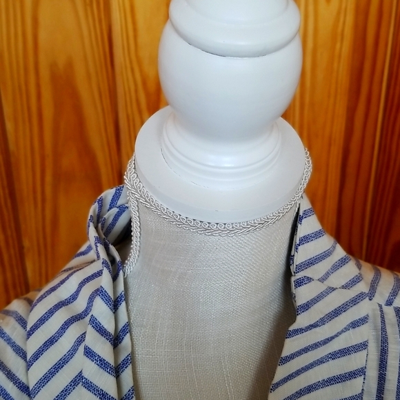 Anthropologie Asymmetric French Blue Stripe Wrap Tunic/Dress - Picture 11 of 15